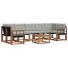 Ensemble de canapés d'extérieur 8 pcs Gris Naturel et Clair 640999640999
