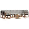 Ensemble de canapés d'extérieur 8 pcs Gris Naturel et Clair 640999640999