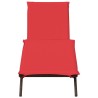 Chaise longue avec coussin marron résine tressée 641023641023