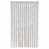 Rideau anti-mouches gris clair et blanc 118x220 cm chenille 641034641034