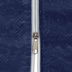 Mur de tente de fête 2 pcs Bleu 400 x 195 cm PE et acier 641059641059