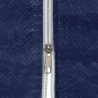 Mur de tente de fête 2 pcs Bleu 400 x 195 cm PE et acier 641059641059