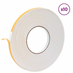 Ruban adhésif en mousse 10 pcs Blanc 10mm x 10m Mousse CR 641076641076