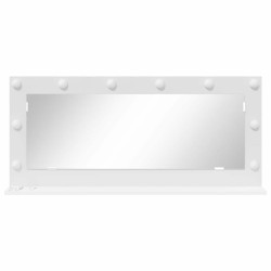 Miroir de vanité Blanc 100 x 45 x 18 cm Verre et bois composite 641080641080