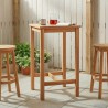 Table de bar Naturel 60 x 60 x 105 cm Teck Massif 641095641095