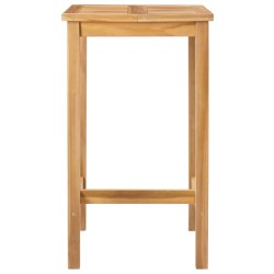 Table de bar Naturel 60 x 60 x 105 cm Teck Massif 641095641095