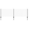 Clôture grillagée avec poteau 10 x 0,8 m Acier recouvert de PVC 641110641110