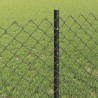Clôture grillagée avec poteau 10 x 0,8 m Acier recouvert de PVC 641112641112
