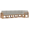 Ensemble de canapés d'extérieur 6 pcs Gris Naturel et Clair 641118641118