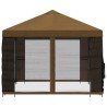 Abri de jardin avec parois 4 × 3 m Taupe Polyester et Acier 641120641120