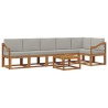 Ensemble de canapés d'extérieur 7 pcs Gris Naturel et Clair 641122641122