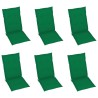 Chaises pliables de jardin lot de 6 avec coussins Bois d'acacia 641124641124