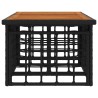 Table de Jardin Noir et naturel 100 x 55 x 37 cm 641131641131