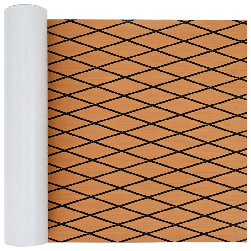 Tapis de bateau Rayé Marron et noir 190 x 70 cm EVA 641132641132
