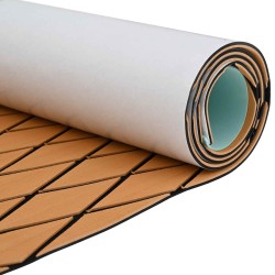 Tapis de bateau Rayé Marron et noir 190 x 70 cm EVA 641132641132