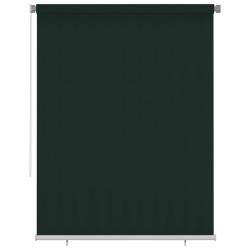 Store roulant d'extérieur 185 (l) x 230 (H) cm vert foncé HDPE 641148641148