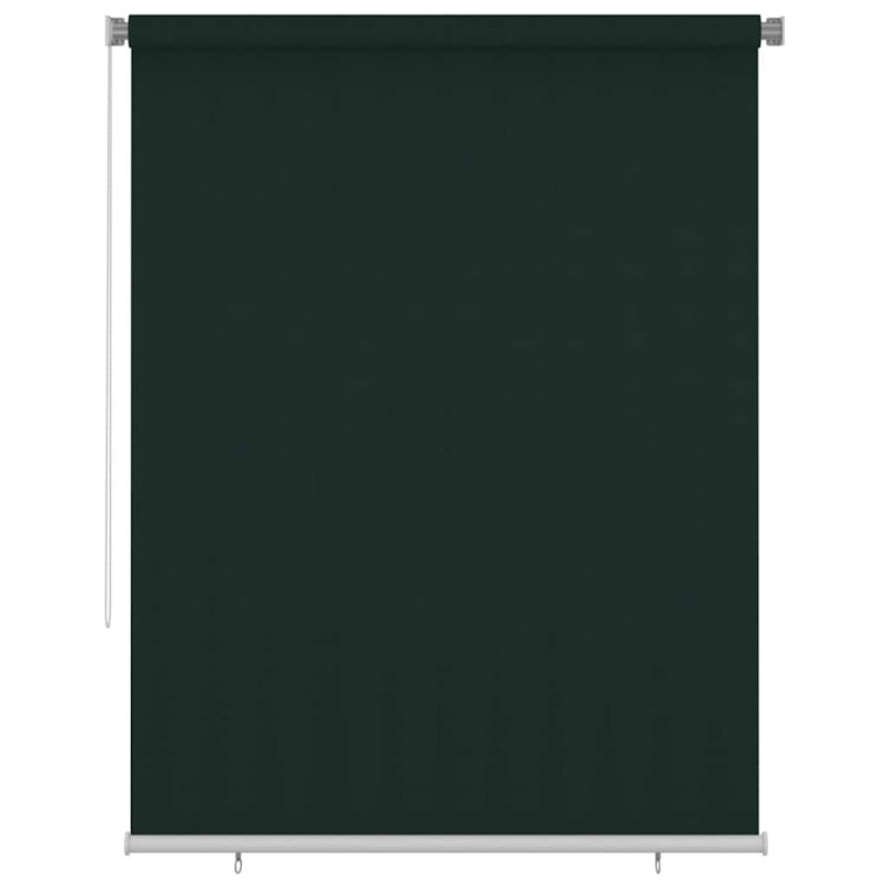 Store roulant d'extérieur 185 (l) x 230 (H) cm vert foncé HDPE 641148641148