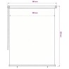 Store roulant d'extérieur 185 (l) x 230 (H) cm vert foncé HDPE 641148641148