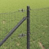 Clôture en fil soudé avec pointes 100 x 0,5 m Gris Maille 641152641152