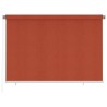 Store roulant d'extérieur 225 (l) x 140 (H) cm couleur terre cuite HDPE 641155641155
