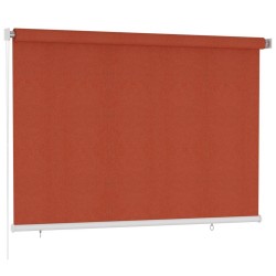Store roulant d'extérieur 225 (l) x 140 (H) cm couleur terre cuite HDPE 641155641155