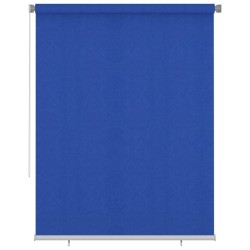 Store roulant d'extérieur 185 (l) x 230 (H) cm bleu HDPE 641157641157