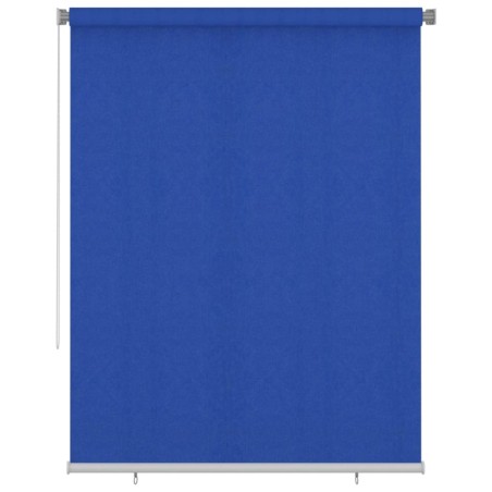 Store roulant d'extérieur 185 (l) x 230 (H) cm bleu HDPE 641157641157