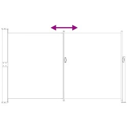Store latéral rétractable 180 x 300 cm Polyester Rectangulaire 641160641160