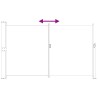 Store latéral rétractable 180 x 300 cm Polyester Rectangulaire 641160641160