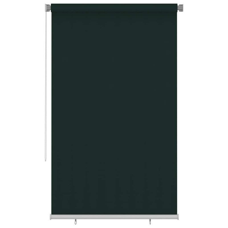 Store roulant d'extérieur 145 (l) x 230 (H) cm vert foncé HDPE 641163641163