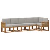 Ensemble de canapés d'extérieur 6 pcs Naturel et gris clair 641173641173