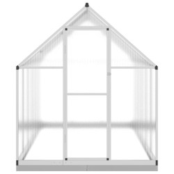 Serre avec cadre de base argenté 334x169x202 cm aluminium 641174641174