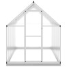 Serre avec cadre de base argenté 334x169x202 cm aluminium 641174641174