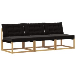 Sofa de milieu extérieur Bois d'acacia massif et Textilène 641184641184