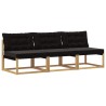 Sofa de milieu extérieur Bois d'acacia massif et Textilène 641184641184