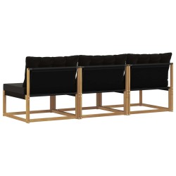 Sofa de milieu extérieur Bois d'acacia massif et Textilène 641184641184