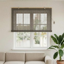Store enrouleur Gris 150 x 160 cm Bambou 641185641185