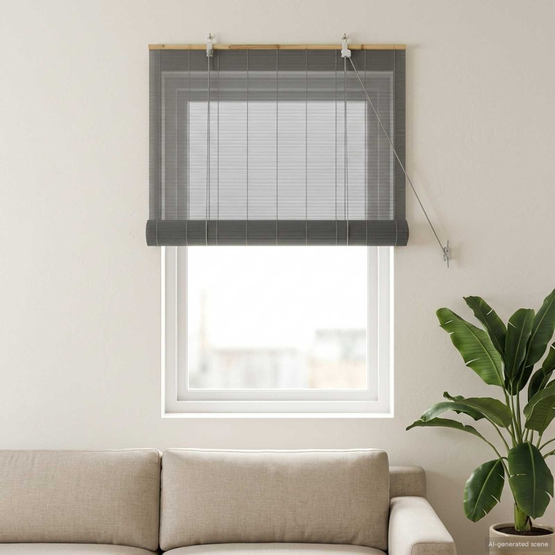 Store enrouleur Gris 40 x 160 cm Bambou 641193641193