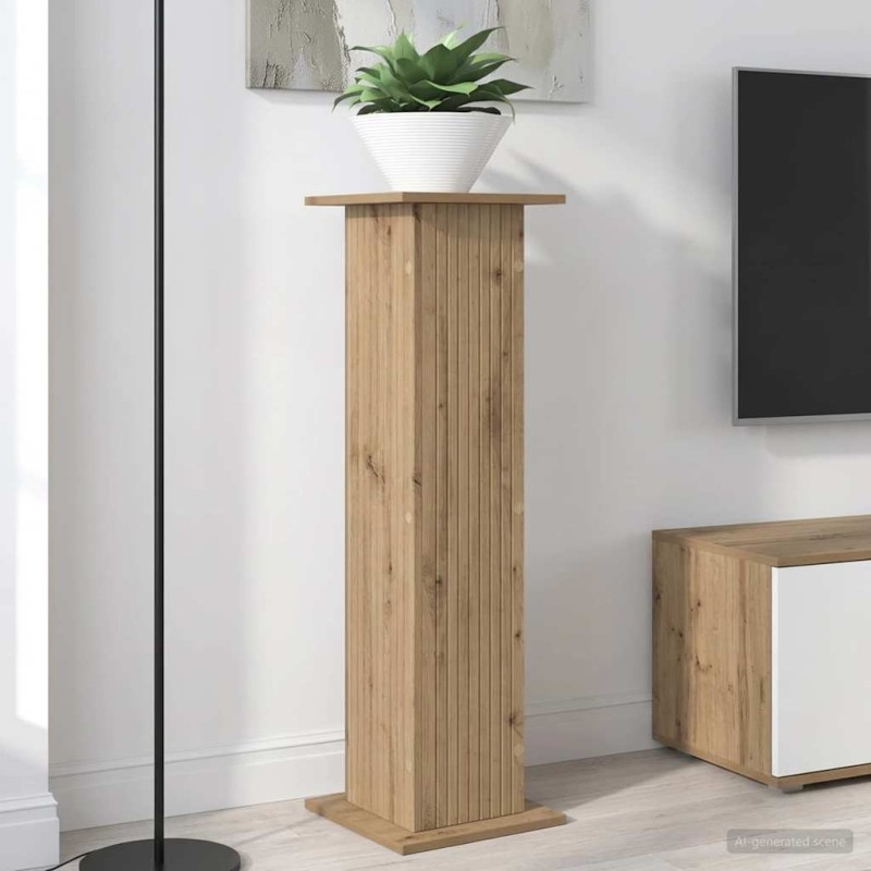 Support de Plante Chêne artisanal 30,5 x 30 x 100,5 cm 641203641203