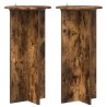 Support de Plante 2 pcs Chêne fumé 40 x 40 x 80 cm 641205641205