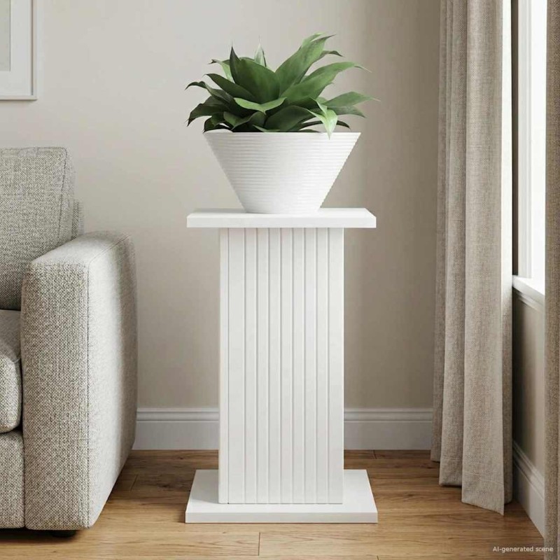 Support de Plante Blanc brillant 30,5 x 30 x 43 cm 641207641207