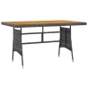 Ensemble à manger d'extérieur 7 pcs Résine tressée Gris 641209641209