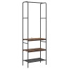 Porte-vêtements Chêne fumé 60 x 30 x 171 cm Bois d'ingénierie 641210641210