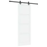 Porte coulissante Blanc et noir 83 x 232 cm Bois de pin massif 641211641211