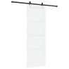 Porte coulissante Blanc et noir 83 x 232 cm Bois de pin massif 641212641212