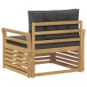 Canapé d’extérieur Polyester Blanc 641213641213