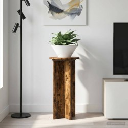 Support de Plante 2 pcs Chêne fumé 29,5 x 29,5 x 60 cm 641214641214
