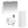 Ensemble d'armoire de salle de bain 4 pcs Blanc 641218641218