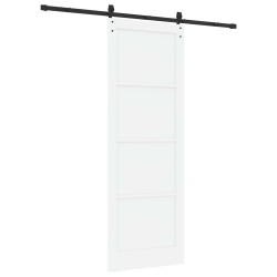 Porte coulissante Blanc 83 x 232 cm Bois de pin massif 641219641219