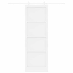 Porte coulissante Blanc 83 x 232 cm Bois de pin massif 641220641220